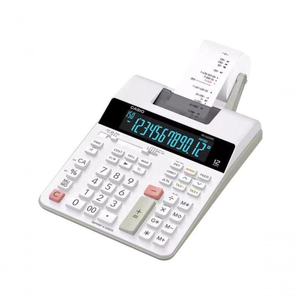 Calculadora Com Bobina Casio Fr2650rc 12 Dígitos Branca - 1