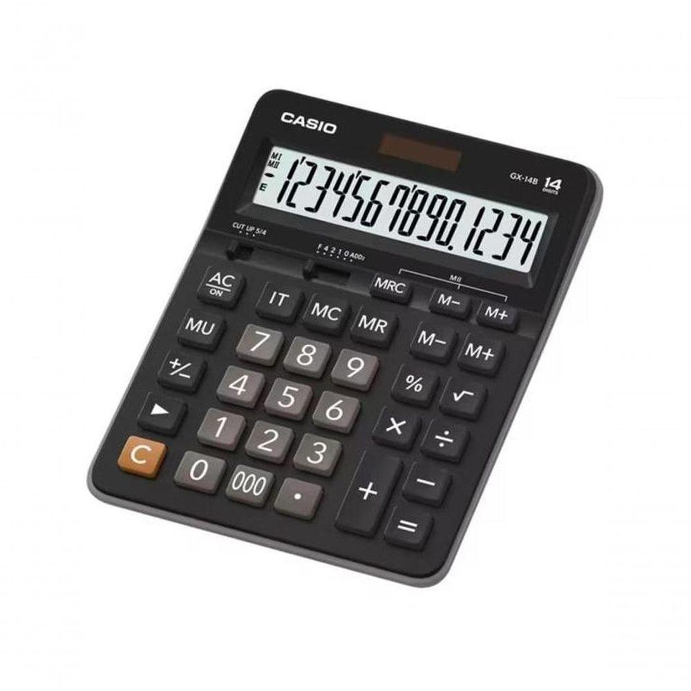 Calculadora De Mesa Casio Gx14b 14 Dígitos Preta - 1