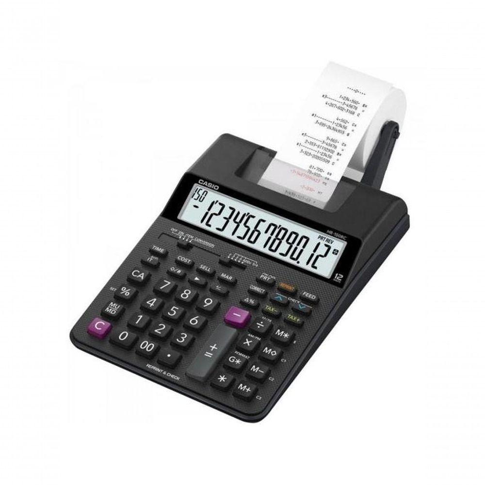 Calculadora Com Bobina Casio Hr-100rc 12 Dígitos Bivolt Preta - 2