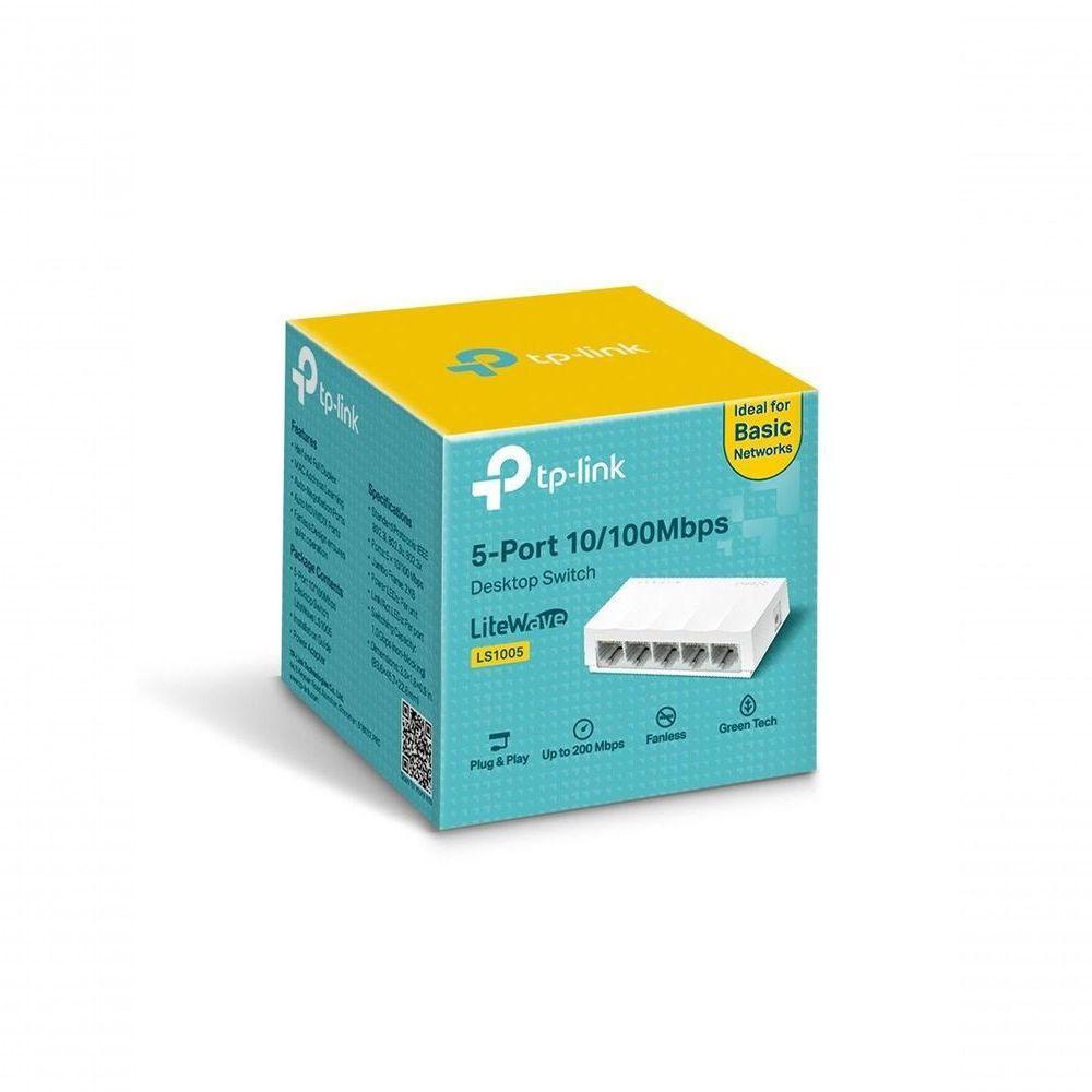 Switch 5 Portas Tp-link Ls1005 - 10-100 Mbps - 6