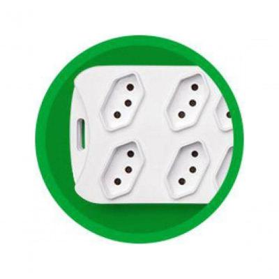 Protetor Eletronico Intelbras C- 8 Tomadas Branco...
