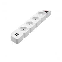 Protetor Eletronico Intelbras Epe204 4 Tomadas 2 Usb Branco - 3