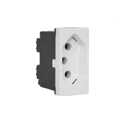 Tomada 2p+t 20a 250v B.parafuso 1m Branca 615060bc