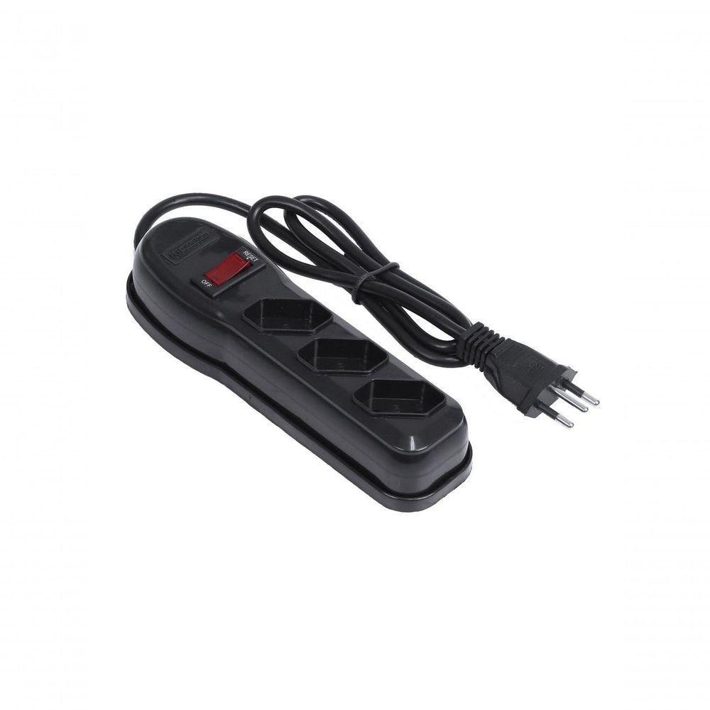 Filtro De Linha 3 Tomadas Pp 0,75mm Comprimento 1mt - 3