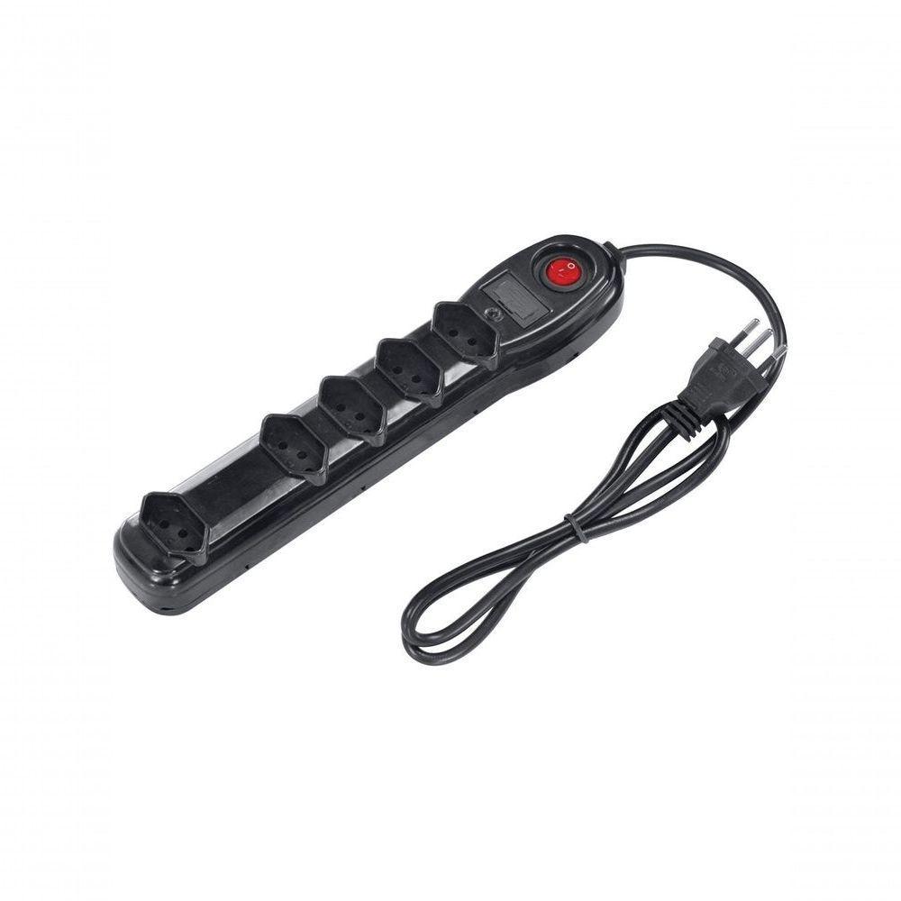 Filtro De Linha 5 Tomadas Pp 0,75mm Comprimento 1mt - 1