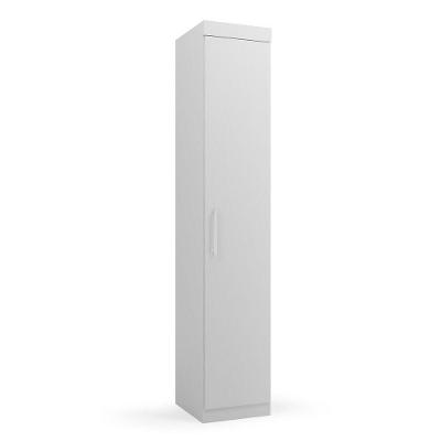 Guarda Roupa Genova 1 Porta Branco Brilho - Batrol