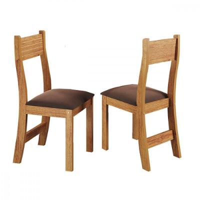 Conjunto 2 Cadeiras Para Sala De Jantar Tecido Veludo Bombom Mel