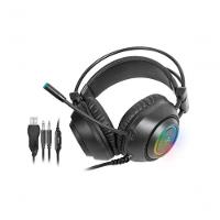 Headset Gamer Fortrek Crusader P2 + Usb Rgb Preto - 1