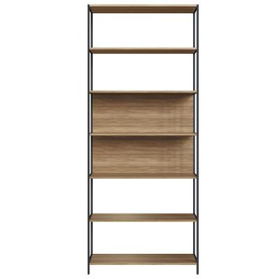 Estante Escritorio Office 211x87 Cm 25858 Artesano Nogal Sevilha Preto