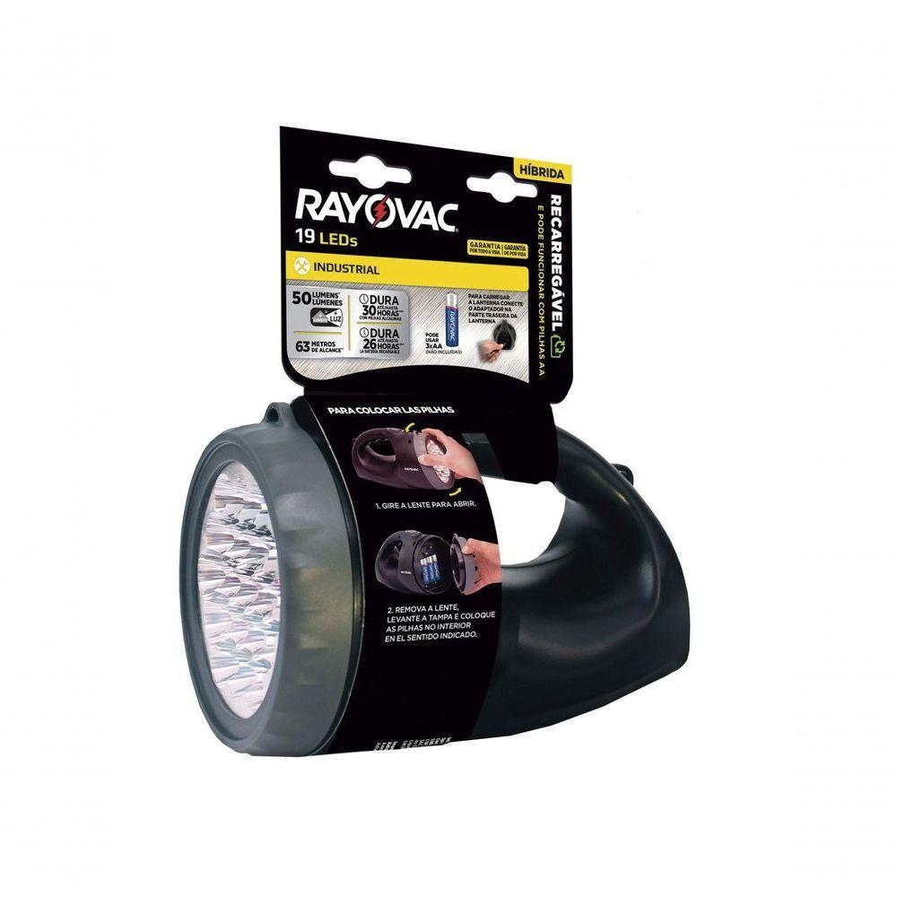 Lanterna Recarregável Hibrida Bivolt R19led110v220v - 1