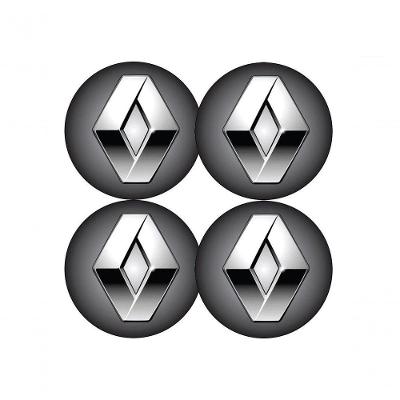Jogo Bottom- Emblema Para Calota Renault 51mm Degrade 4...