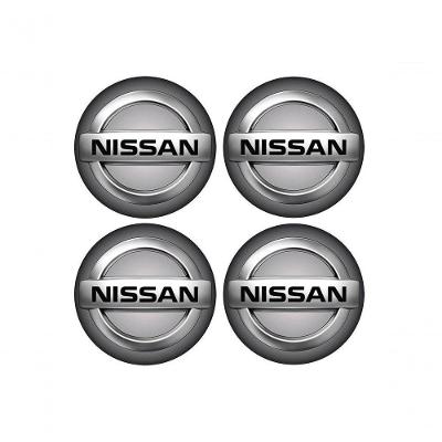 Jogo Bottom- Emblema Para Calota Nissan 48mm Degrade 4...