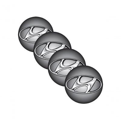 Jogo Bottom- Emblema Para Calota Hyundai 48mm Degrade 4...