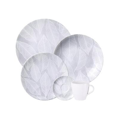 Aparelho De Jantar Tramontina Arbo Em Porcelana Decorada 20 Peças