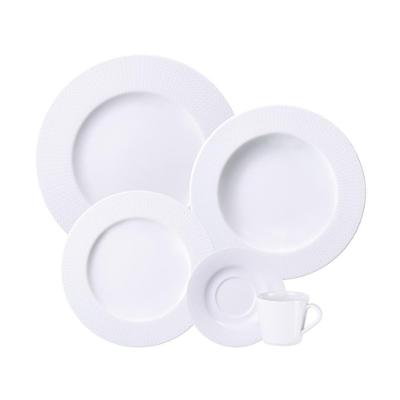 Aparelho De Jantar Tramontina Mesh Em Porcelana Decorada 20 Peças