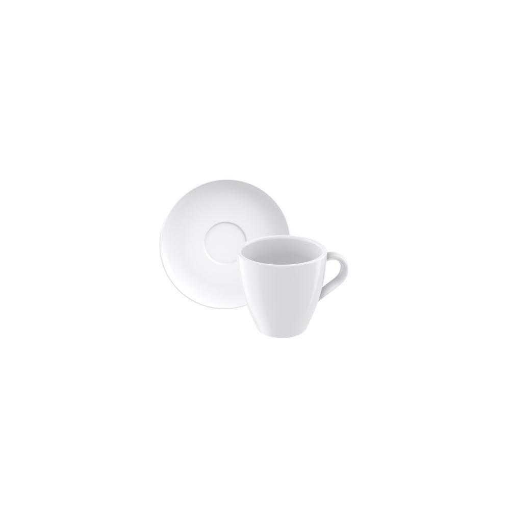 Kit Xícara E Pires De Cappuccino Tramontina Paola Em Porcelana 200 Ml 12 Peças - 3