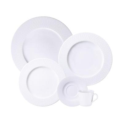 Aparelho De Jantar Tramontina Santorini Em Porcelana Decorada 20 Peças