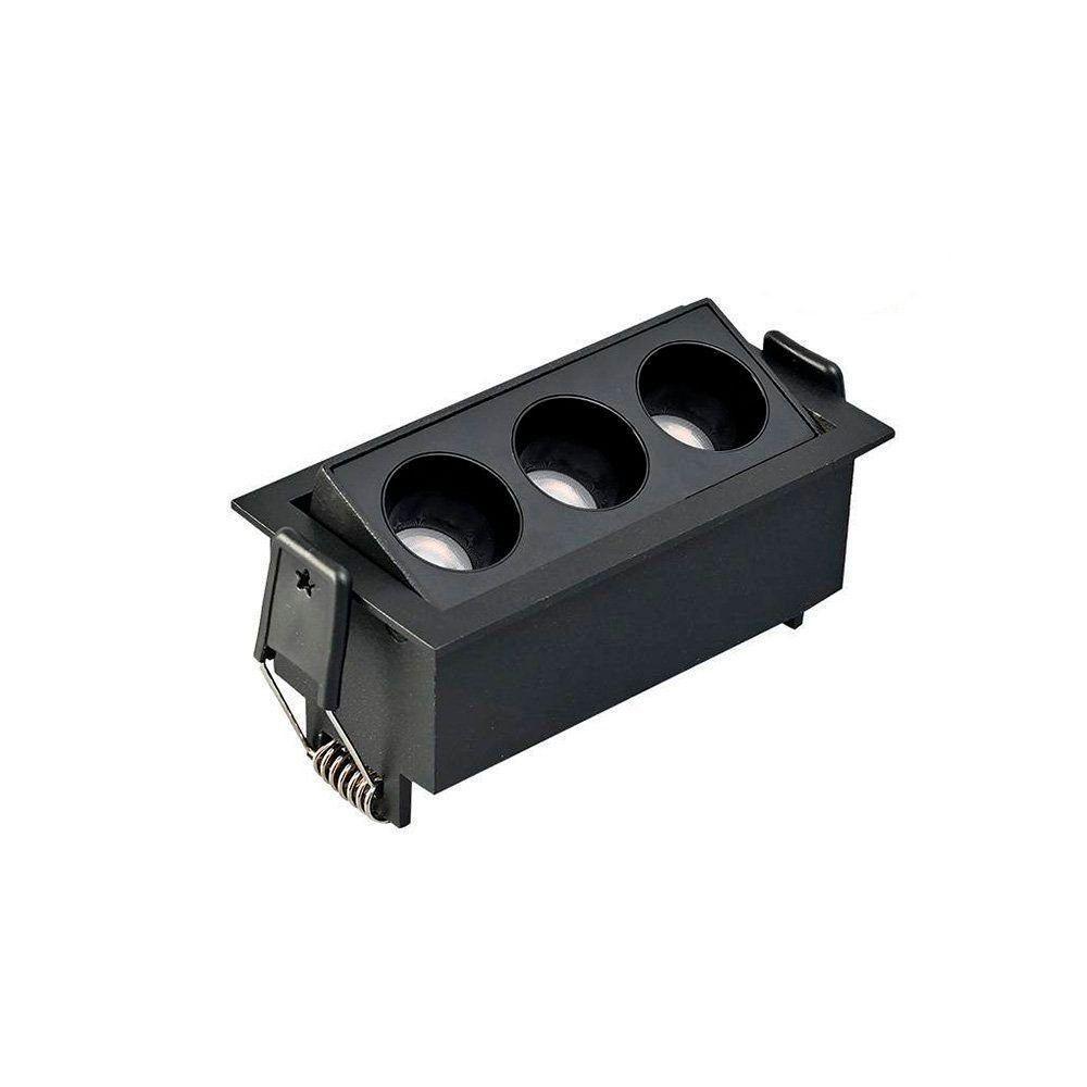 Spot De Embutir Nordecor Downlight Powerus Led Direcionável Alto Irc 90 6w Bivolt Preto 3000k - 2