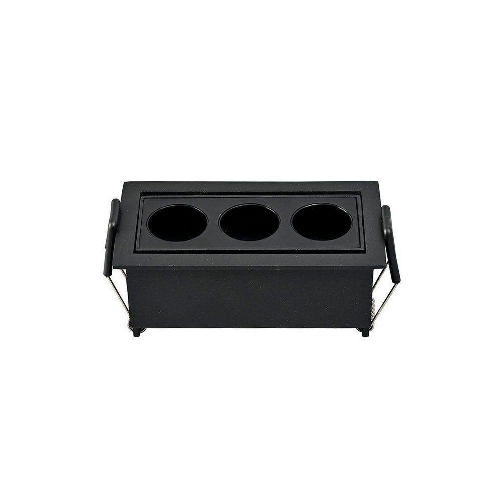 Spot De Embutir Nordecor Downlight Powerus Led Direcionável Alto Irc 90 6w Bivolt Preto 3000k - 3