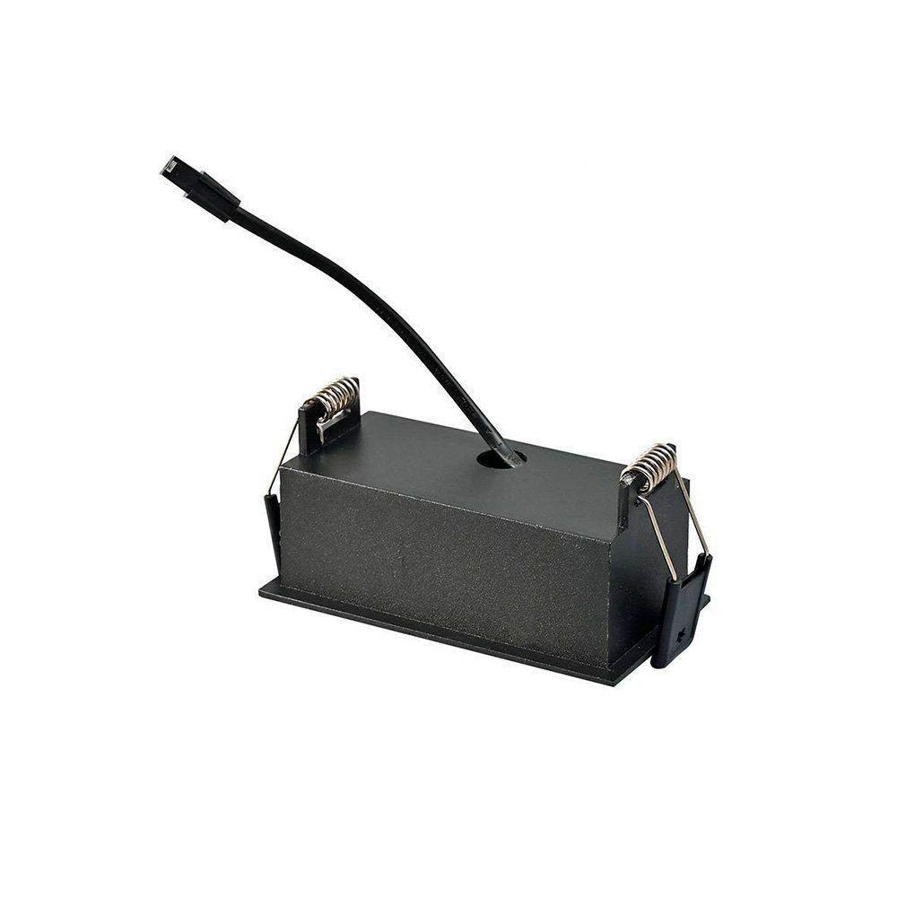 Spot De Embutir Nordecor Downlight Powerus Led Direcionável Alto Irc 90 6w Bivolt Preto 3000k - 4