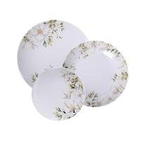 Jogo De Pratos Tramontina Magnólia Em Porcelana Decorada 12 Peças - 1