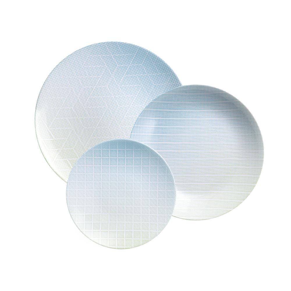 Jogo De Pratos Tramontina Polaris Em Porcelana Decorada 12 Peças - 1