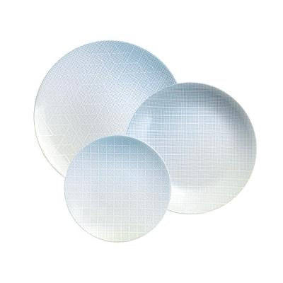 Jogo De Pratos Tramontina Polaris Em Porcelana Decorada 12 Peças