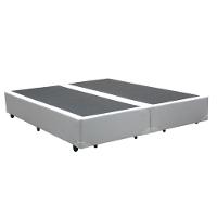 Cama Box King 193 Bipartido Bello Box - Tecido Sintético Branco - 1