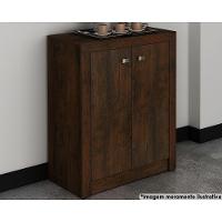 Balcão de Escritório ME4103 c/ 2 Portas Rústico - Tecno Mobili - 11