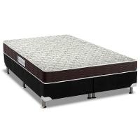 Cama Box King: Colchão Espuma D33 Probel Advanced Mega Resistente + Base CRC Suede Black(193x203) - 1