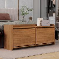 Sapateira Banco Dalia Quarto Com 2 Porta Basculante Cedro - 2