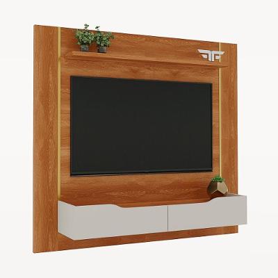 Painel Home Suspenso Maracatu Para Tv Até 70 Polegadas Cinamomo/off White