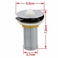 Kit Cuba Q45 Com Torneira 1198 Metal + Válvula 1'' (2,6cm) + Sifão Cromado + Flexível Azul Turquesa - 8