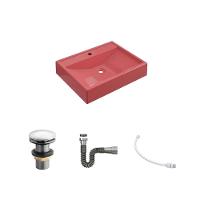 Kit Cuba Rt49 Com Válvula Click 1''g + Sifão Cromado + Flexível Rosa - 2