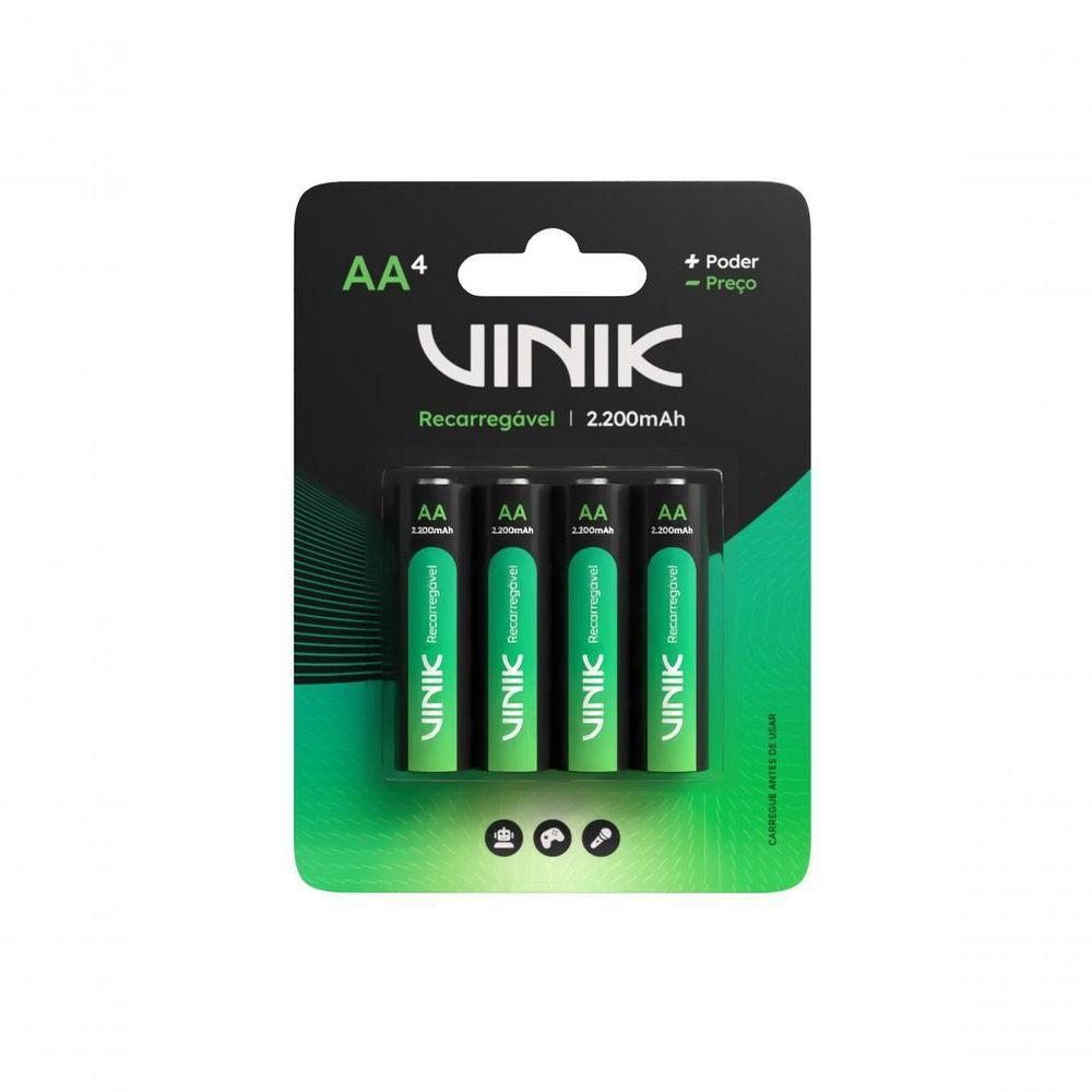 Pilha Recarregável Aa C-4 - 2200mah 1.2v - Vp2ab4r - 1