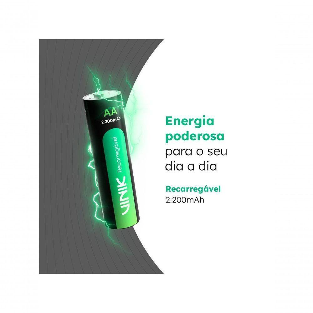 Pilha Recarregável Aa C-4 - 2200mah 1.2v - Vp2ab4r - 5