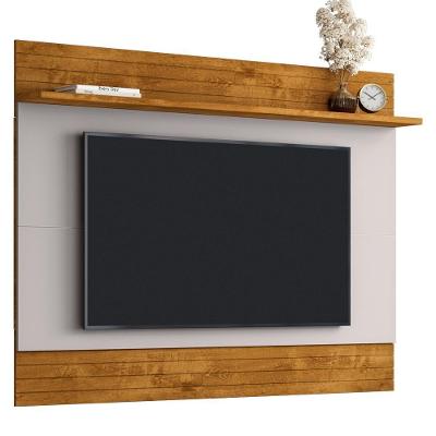 Painel Suspenso TV 75 Polegadas 180 Cm Icarai Bechara Naturalle Off White