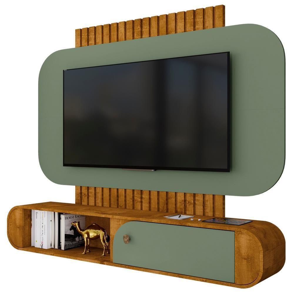 Painel Suspenso Organico TV 55 Polegadas 156 Cm Jurere Bechara Naturalle Pistache - 1
