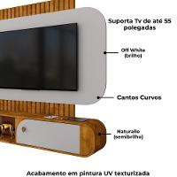 Painel Suspenso Organico TV 55 Polegadas 156 Cm Jurere Bechara Naturalle Off White - 2
