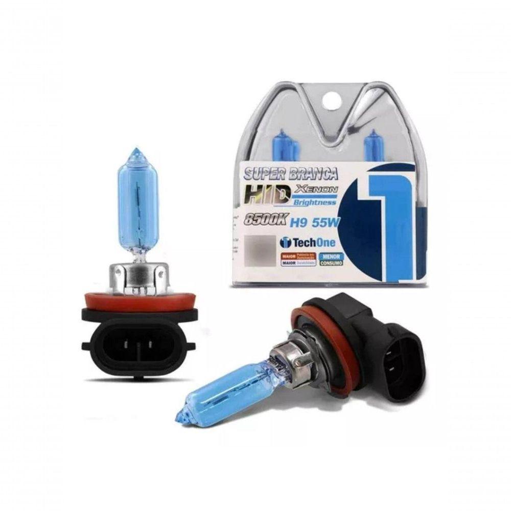 Lampada Super Branca Techone H9 55w 8500k Com Inmetro - 4