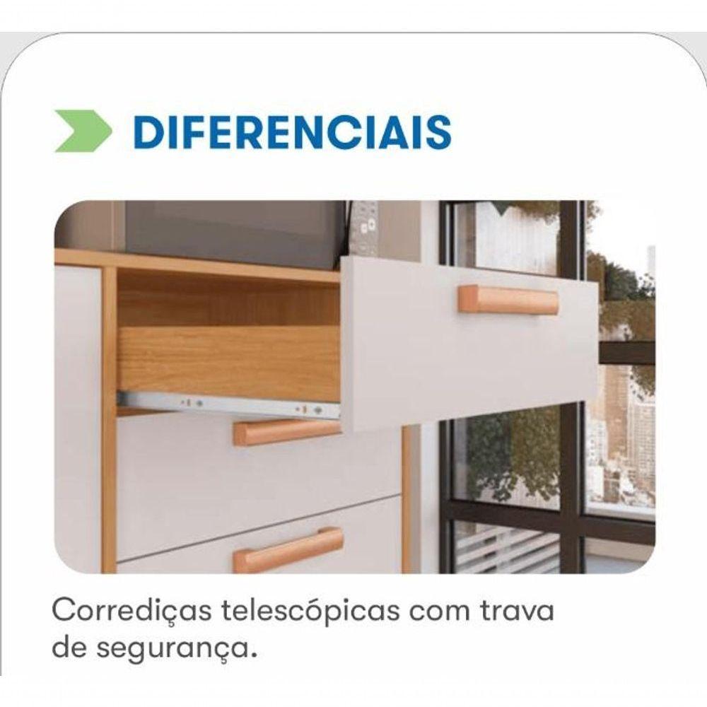 Kit Cozinha Itatiaia Nápoles Kit-160 6 Portas 2 Gavetas White Cinamomo Off-White - 8