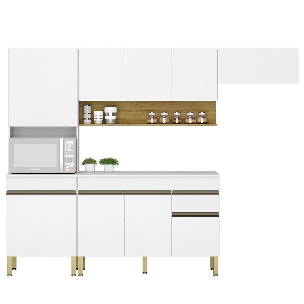 Cozinha Modulada 4 Pecas Balcao Com Tampo Line Ktp Supremo Cp Freijo - 1