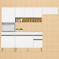 Cozinha Modulada 4 Pecas Balcao Com Tampo Line Ktp Supremo Cp Freijo - 2