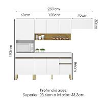 Cozinha Modulada 4 Pecas Balcao Com Tampo Line Ktp Supremo Cp Freijo - 3