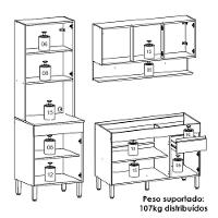 Cozinha Modulada 3 Pecas Balcao Pia 3023 Line Ktp Supremo Cp Freijo - 7
