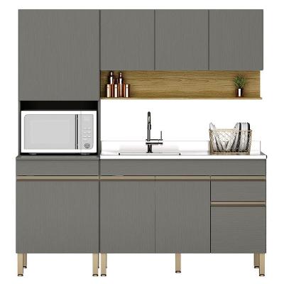 Cozinha Modulada 3 Pecas Balcao Pia 3023 Line Ktp Gris Cp Freijo