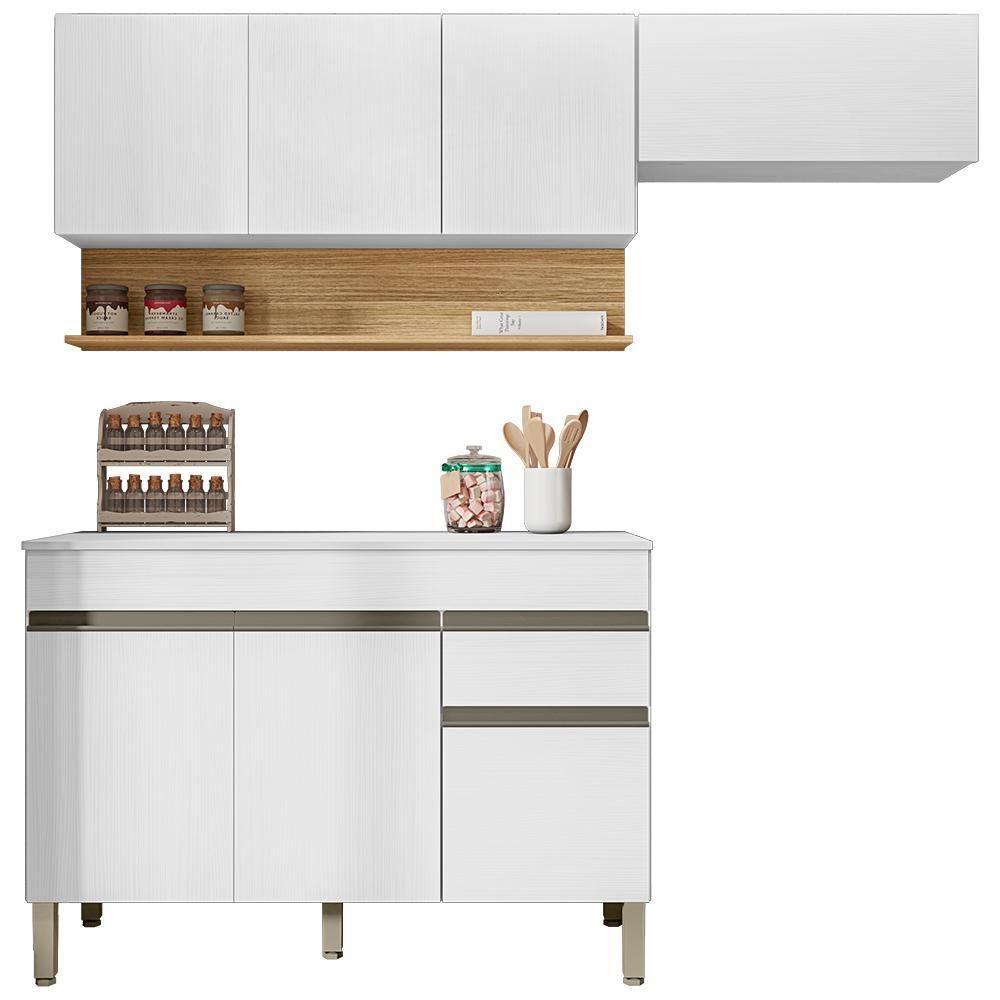 Cozinha Modulada 3 Pecas Balcao Com Tampo Line Ktp Supremo Cp Freijo - 1