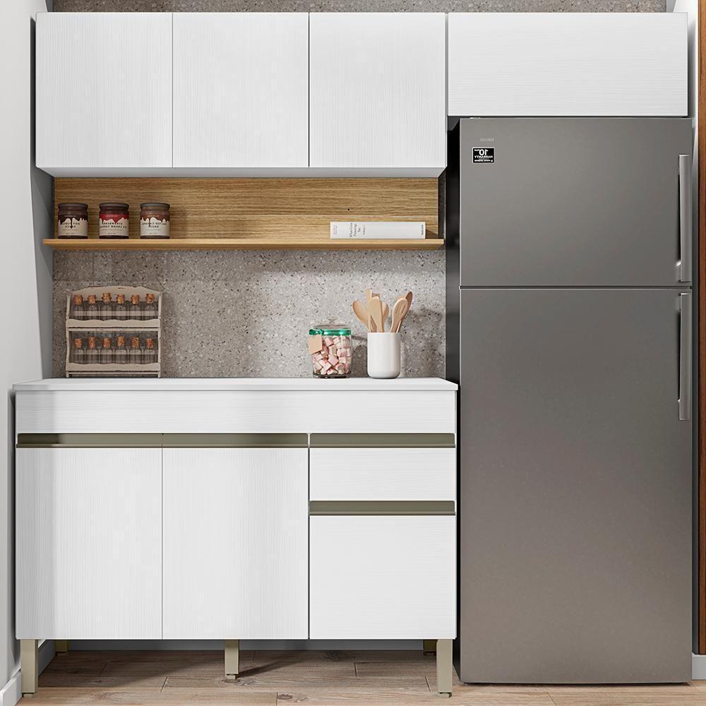 Cozinha Modulada 3 Pecas Balcao Com Tampo Line Ktp Supremo Cp Freijo - 2