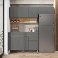 Cozinha Modulada 3 Pecas Balcao Com Tampo Line Ktp Gris Cp Freijo - 7