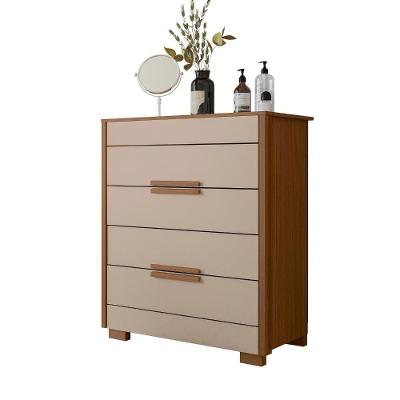 Comoda 4 Gavetas Dhara 86 Cm Moval Carvalho Fendi